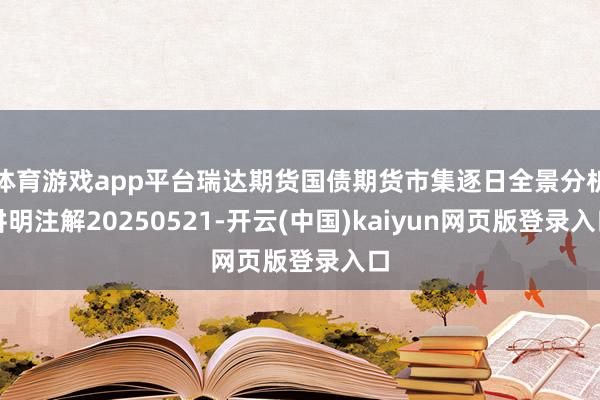 体育游戏app平台瑞达期货国债期货市集逐日全景分析讲明注解20250521-开云(中国)kaiyun网页版登录入口
